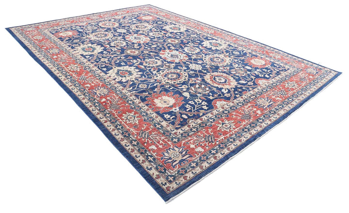 Afghan Ziegler Farhan Rug 9' 10" x 13' 9" Hand-Knotted | No. AT80472