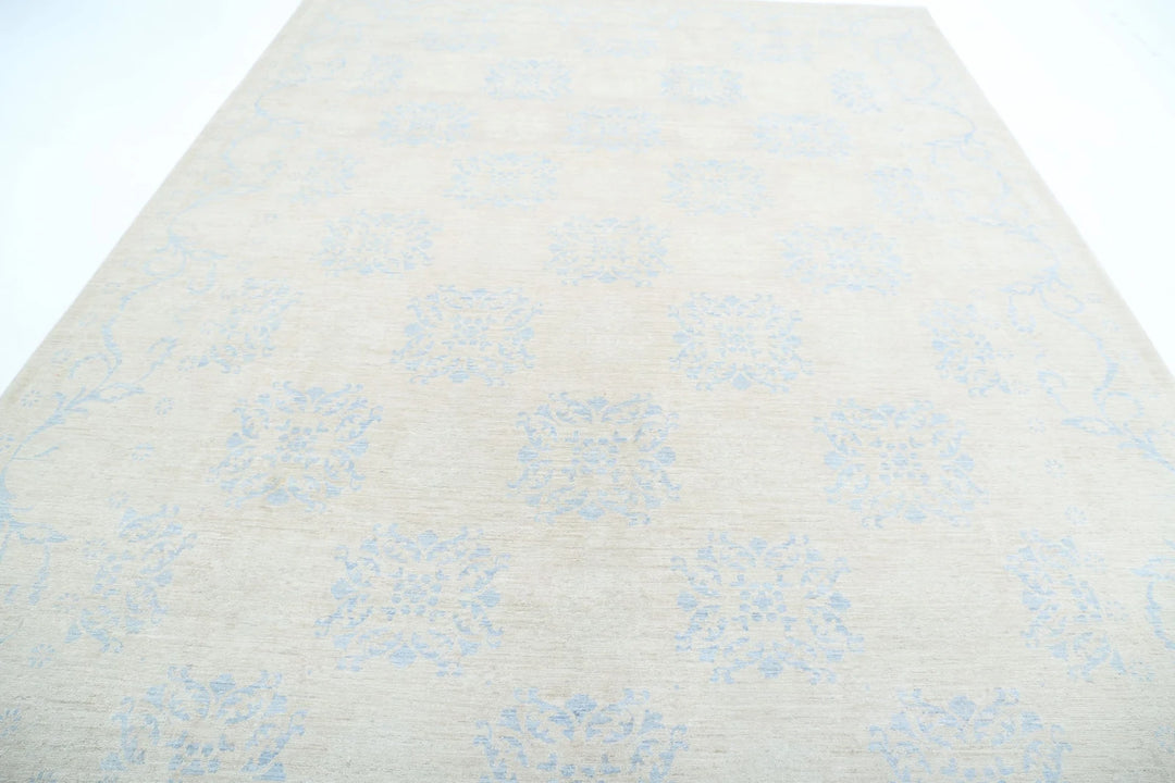 Afghan Serenity Rug 9' 1" x 12' 1" Hand-Knotted | No. AT80500