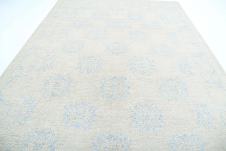 Afghan Serenity Rug 9' 1" x 12' 1" Hand-Knotted | No. AT80500