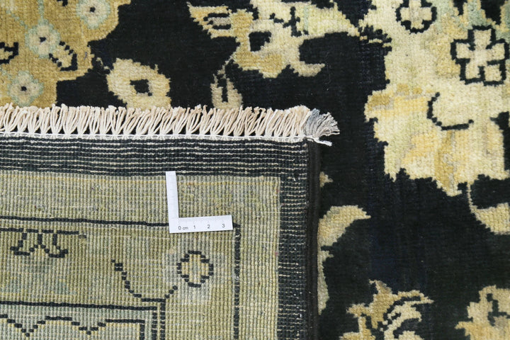 Black Indian Ziegler Rug 9' 0" x 11' 9" Hand-Knotted | No. AT80501