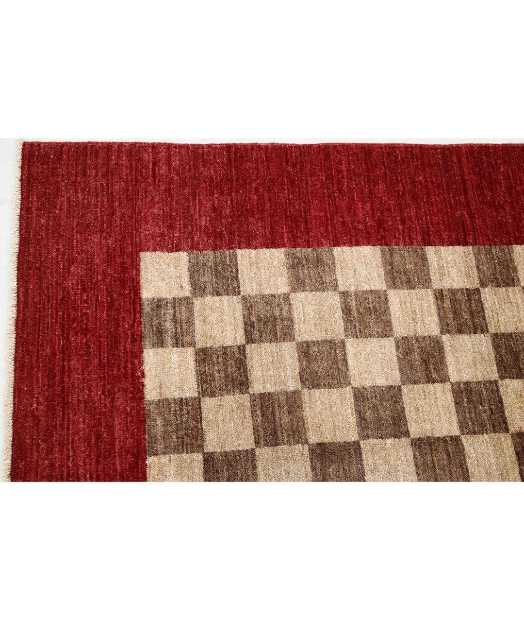 Beige Afghan Oriental Rug 8' 5" x 11' 5" Hand-Knotted | No. AT80531