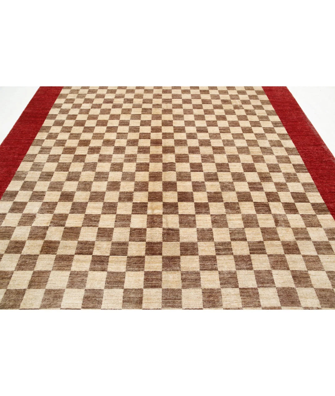 Beige Afghan Oriental Rug 8' 5" x 11' 5" Hand-Knotted | No. AT80531