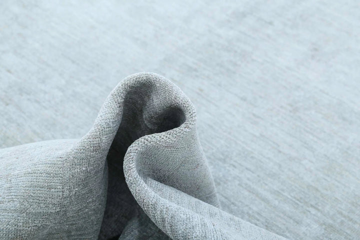 Grey Afghan Overdye Rug 8' 9" x 11' 8" Hand-Knotted | No. AT80573