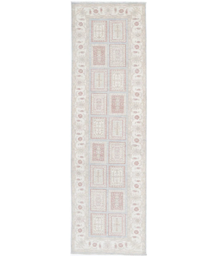 Afghan Bakhtiari Runner Rug 2' 7" x 9' 7" Hand-Knotted | No. AT80617