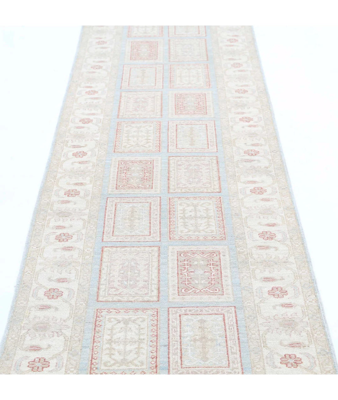 Afghan Bakhtiari Runner Rug 2' 7" x 9' 7" Hand-Knotted | No. AT80617