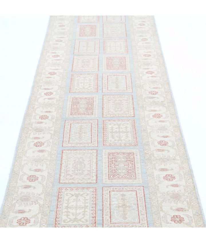 Afghan Bakhtiari Runner Rug 2' 7" x 9' 7" Hand-Knotted | No. AT80617