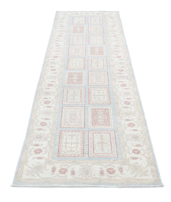 Afghan Bakhtiari Runner Rug 2' 7" x 9' 7" Hand-Knotted | No. AT80617