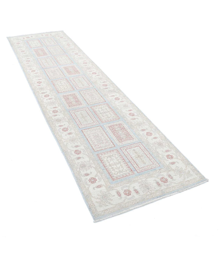 Afghan Bakhtiari Runner Rug 2' 7" x 9' 7" Hand-Knotted | No. AT80617