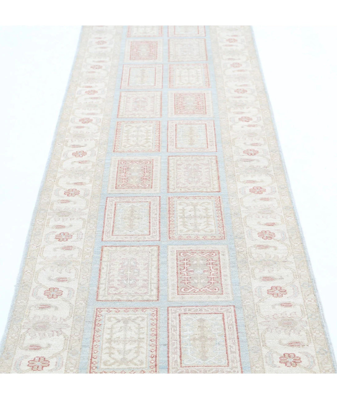 Afghan Bakhtiari Runner Rug 2' 7" x 9' 7" Hand-Knotted | No. AT80617
