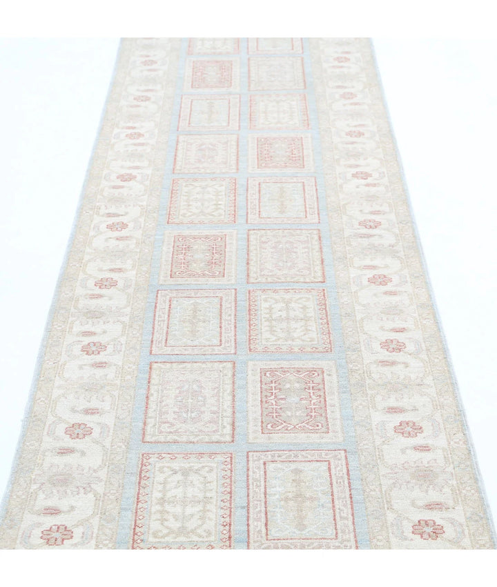Afghan Bakhtiari Runner Rug 2' 7" x 9' 7" Hand-Knotted | No. AT80617