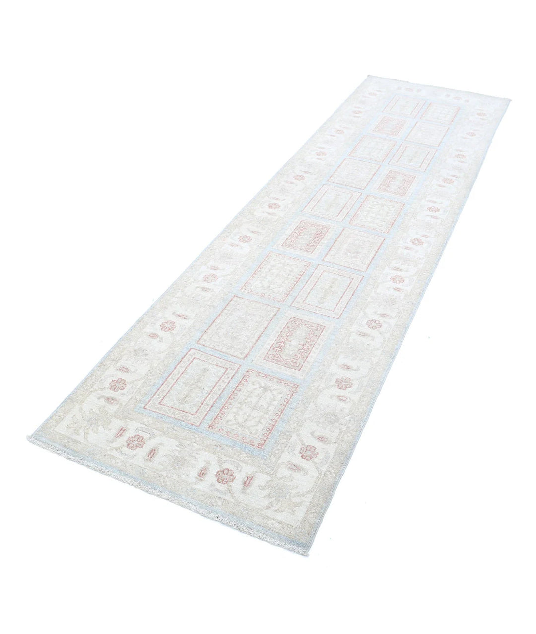 Afghan Bakhtiari Runner Rug 2' 7" x 9' 7" Hand-Knotted | No. AT80617