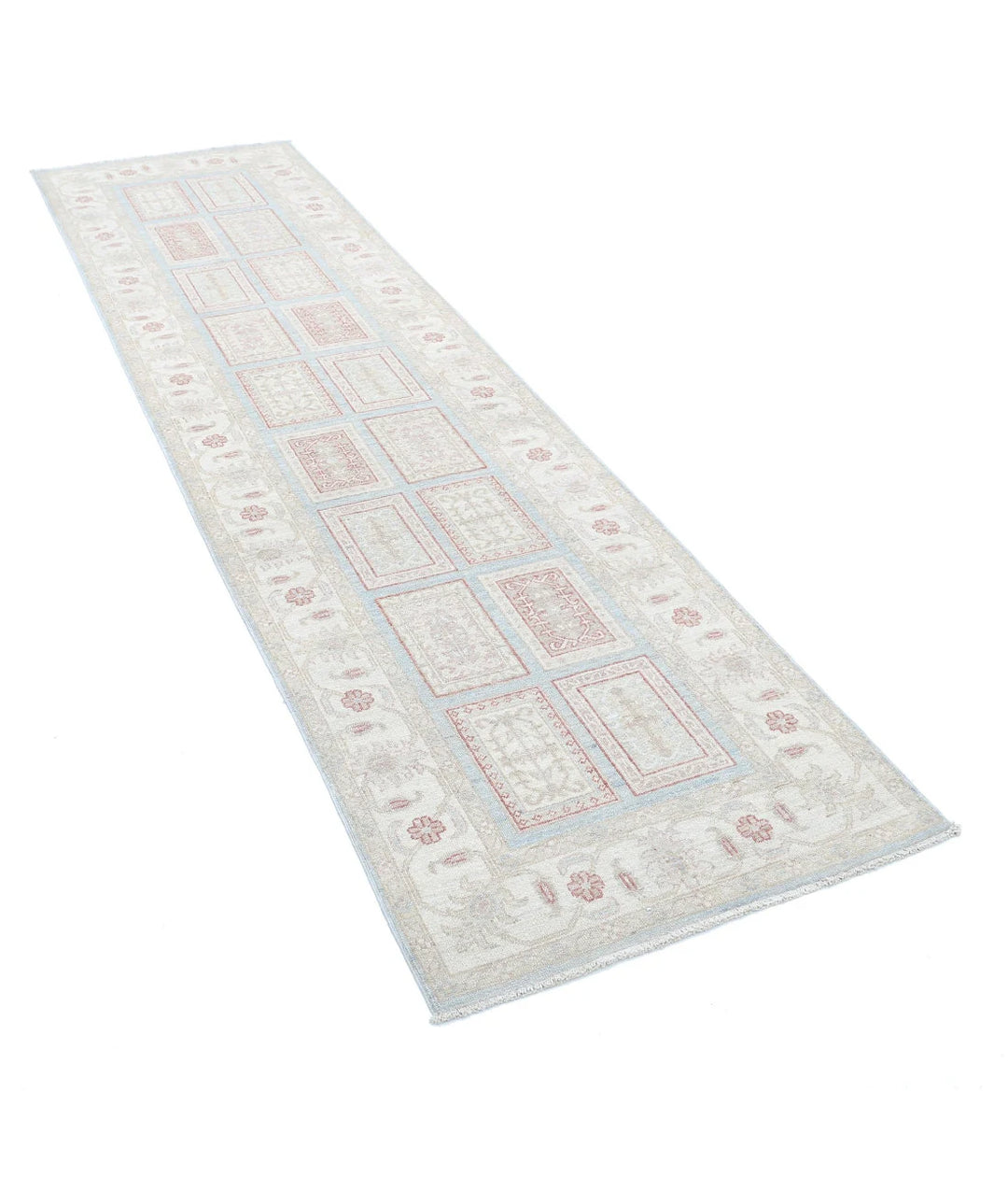 Afghan Bakhtiari Runner Rug 2' 7" x 9' 7" Hand-Knotted | No. AT80617