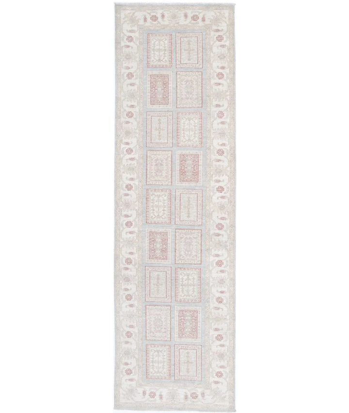 Afghan Bakhtiari Runner Rug 2' 7" x 9' 7" Hand-Knotted | No. AT80617