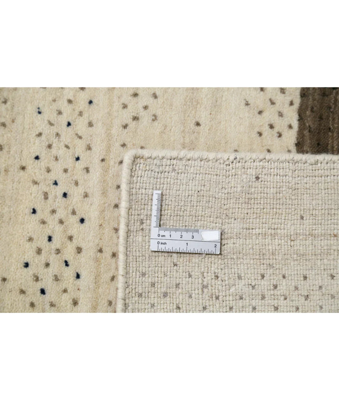 Ivory Indian Lori Rug 4' 10" x 6' 7" Hand-Knotted | No. AT80627