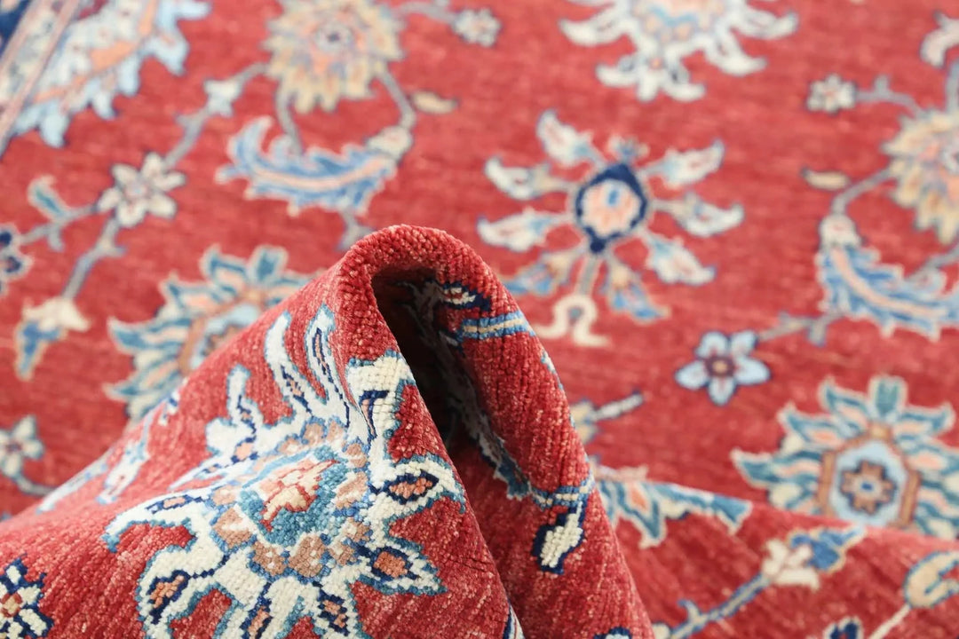 Afghan Ziegler Rug 3' 9" x 5' 9" Hand-Knotted | No. AT80692