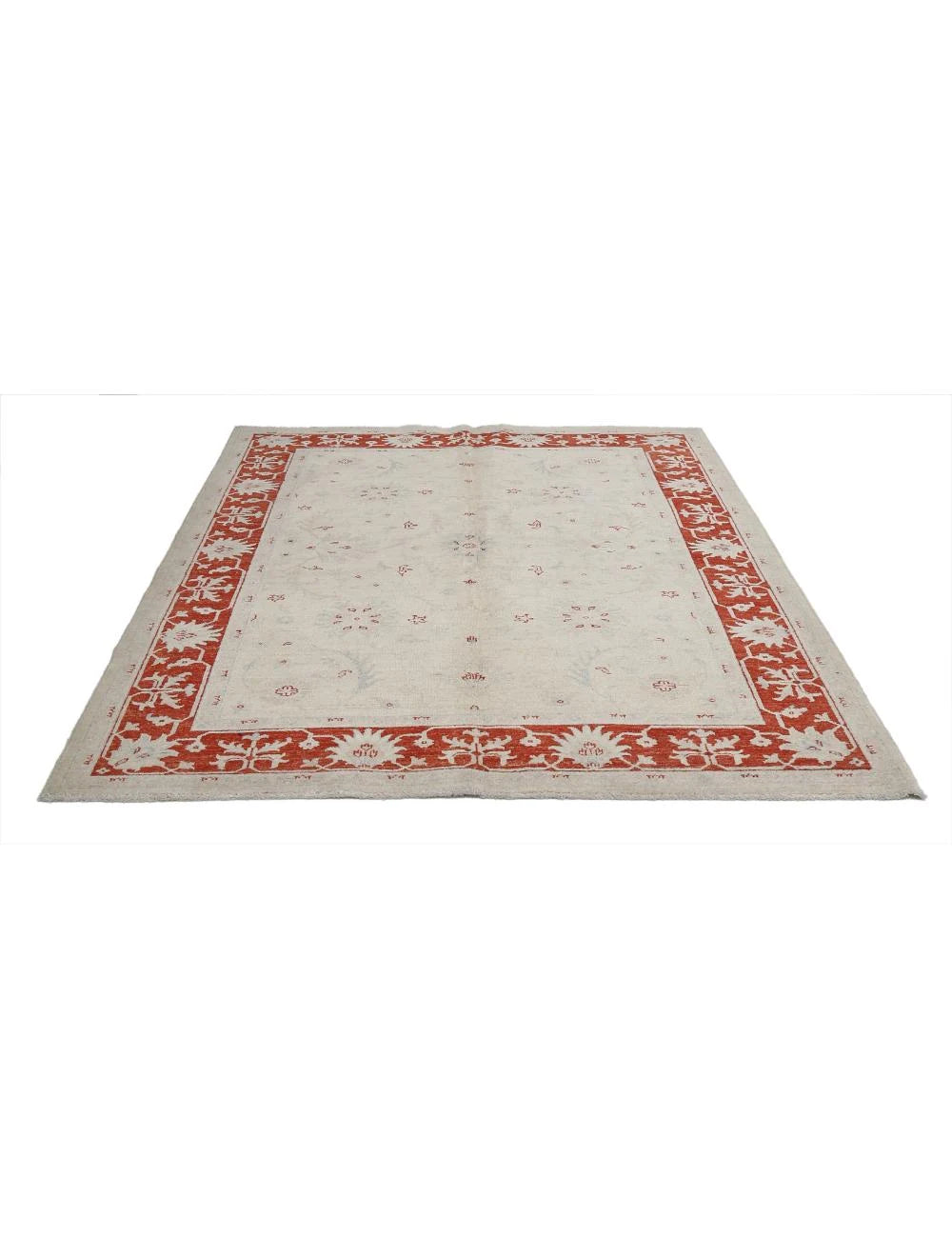 Afghan Ziegler Rug 5' 0" x 6' 6" Hand-Knotted | No. AT80755