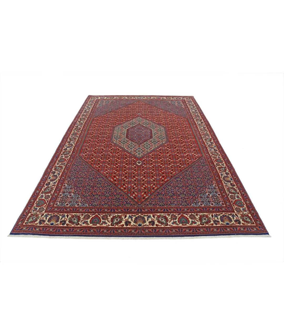 Persian Bijar Rug 6' 7" x 9' 11" Hand-Knotted | No. AT80757
