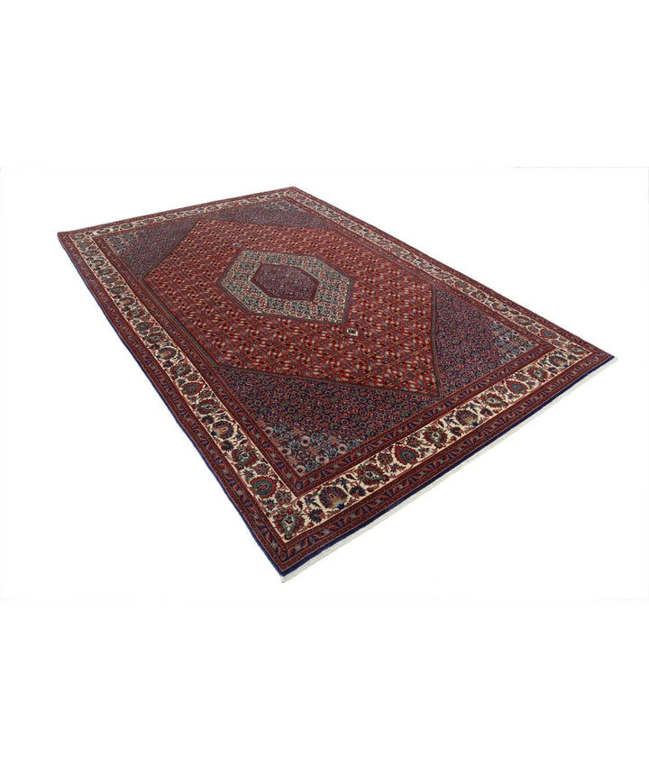 Persian Bijar Rug 6' 7" x 9' 11" Hand-Knotted | No. AT80757