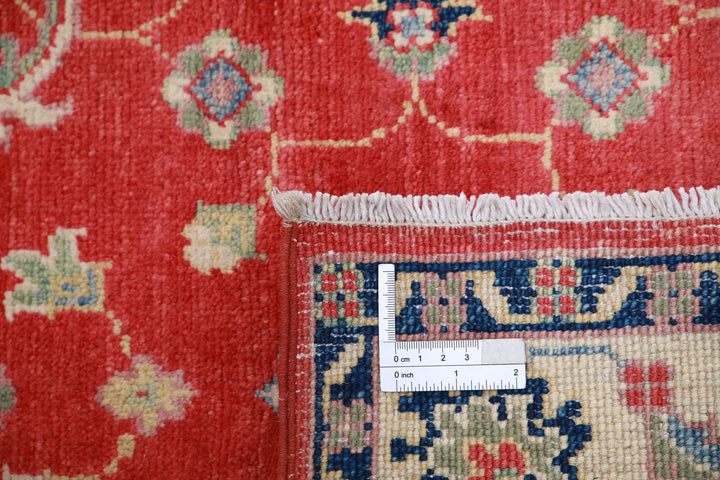 Afghan Kazak Rug 3' 1" x 5' 2" Hand-Knotted | No. AT80792