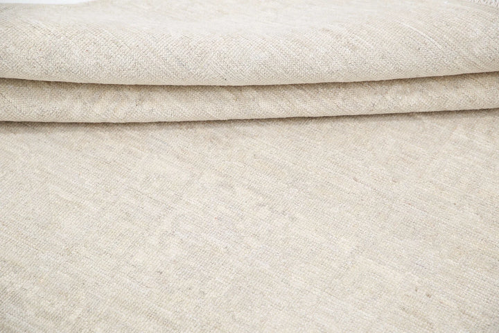 Ivory Afghan Khotan Rug 5' 11" x 8' 8" Hand-Knotted | No. AT80873
