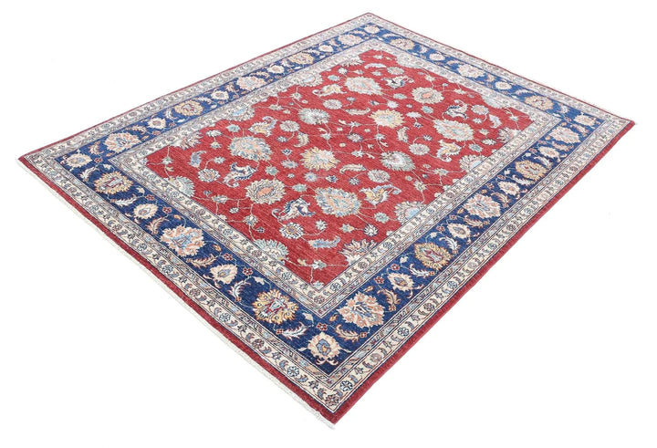 Afghan Ziegler Rug 4' 10" x 6' 5" Hand-Knotted | No. AT80923
