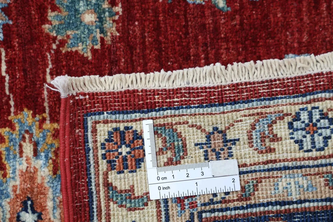 Afghan Ziegler Rug 4' 10" x 6' 5" Hand-Knotted | No. AT80923