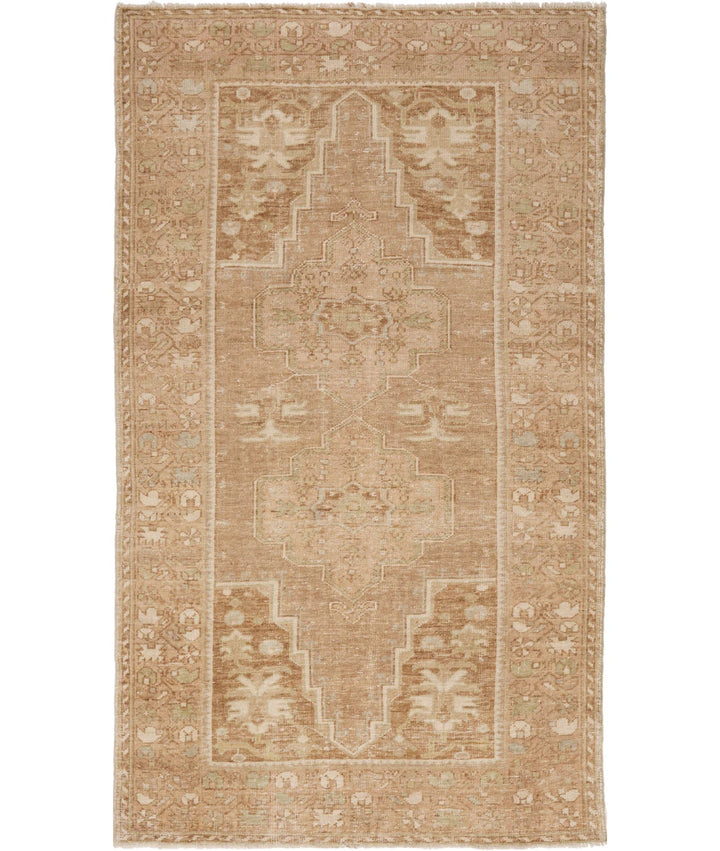 Turkish Vintage Anatolian Rug 3' 11" x 7' 3" Hand-Knotted | No. AT80969