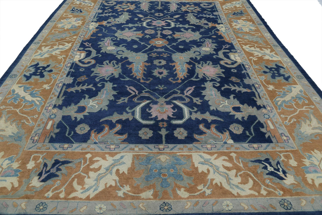 Afghan Oushak Rug 9' 11" x 13' 3" Hand-Knotted | No. AT80971