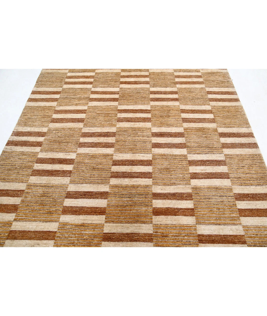 Afghan Modcar Rug 5' 10" x 7' 8" Hand-Knotted | No. AT80982