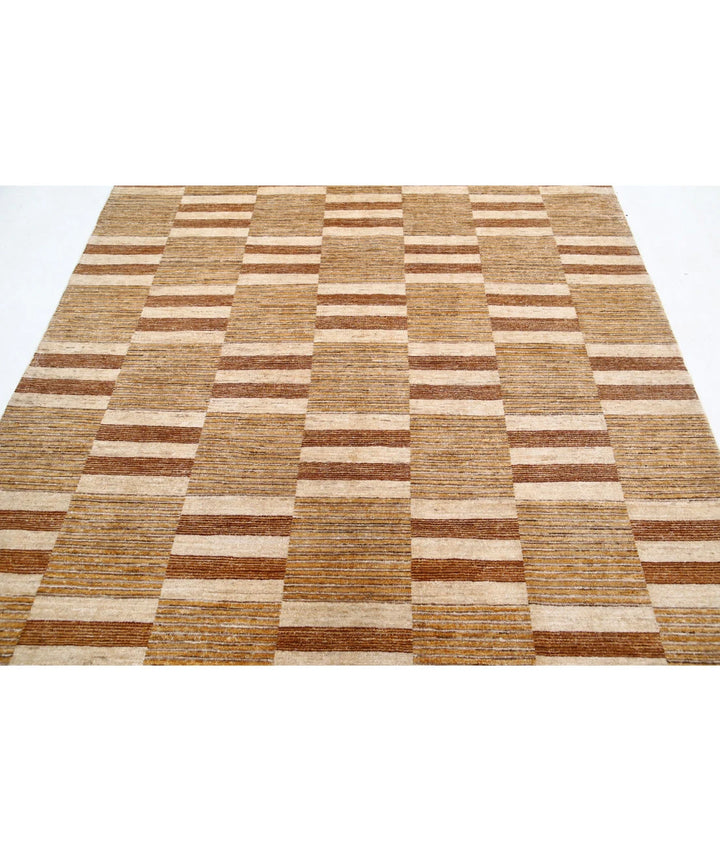 Afghan Modcar Rug 5' 10" x 7' 8" Hand-Knotted | No. AT80982
