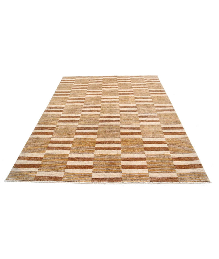 Afghan Modcar Rug 5' 10" x 7' 8" Hand-Knotted | No. AT80982
