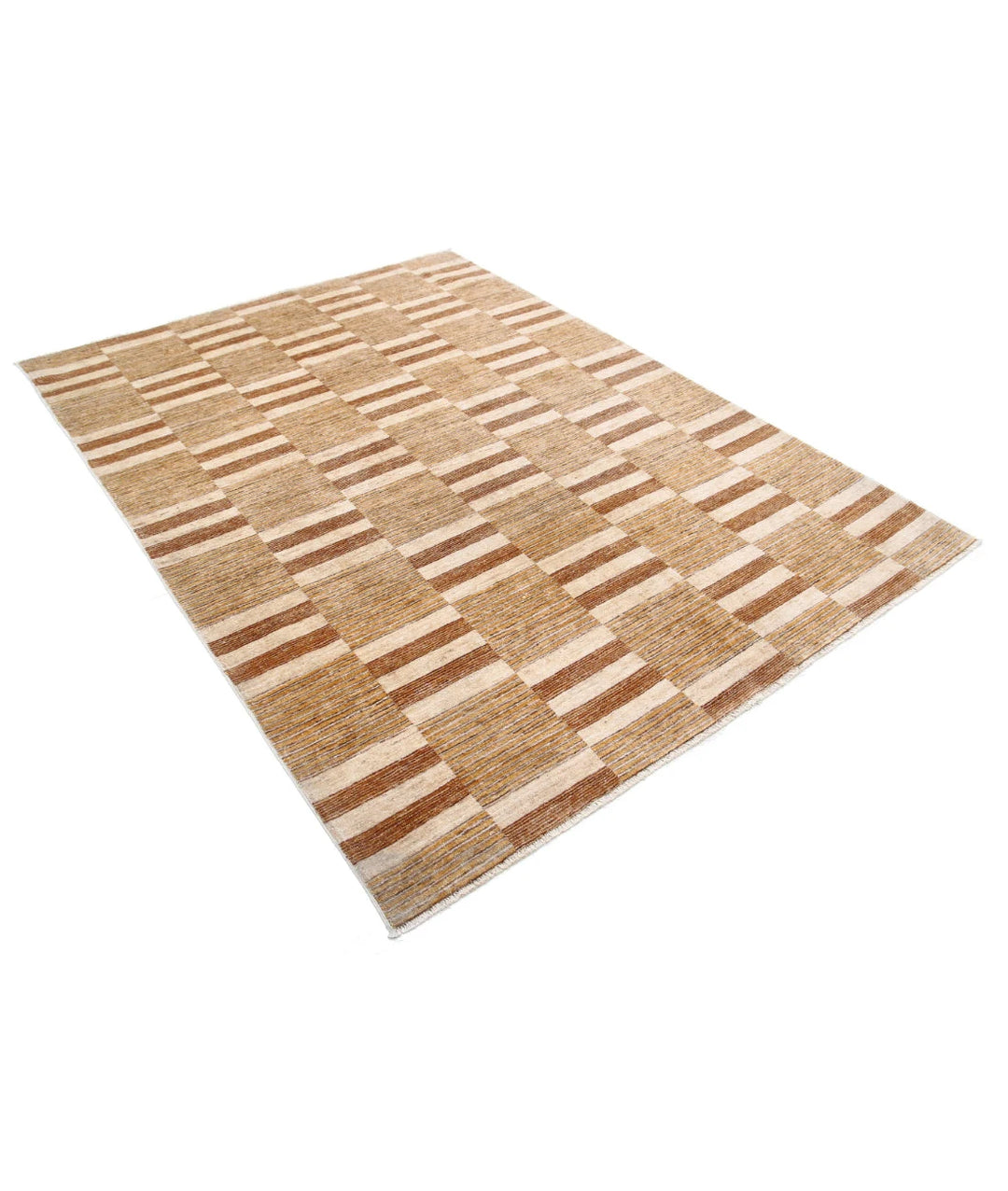 Afghan Modcar Rug 5' 10" x 7' 8" Hand-Knotted | No. AT80982