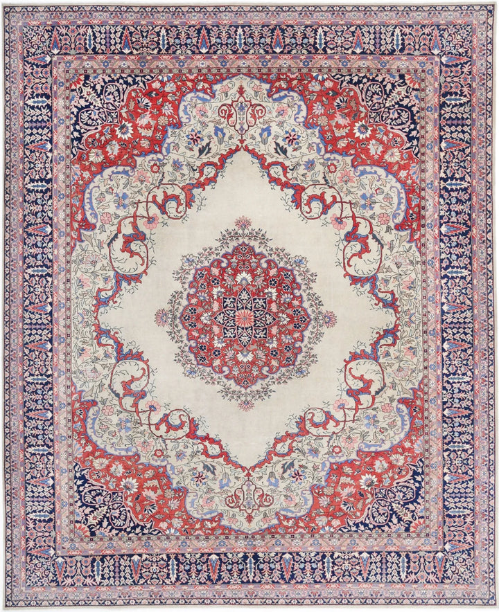 Persian Tabriz Rug 11' 7" x 14' 5" Hand-Knotted | No. AT81035