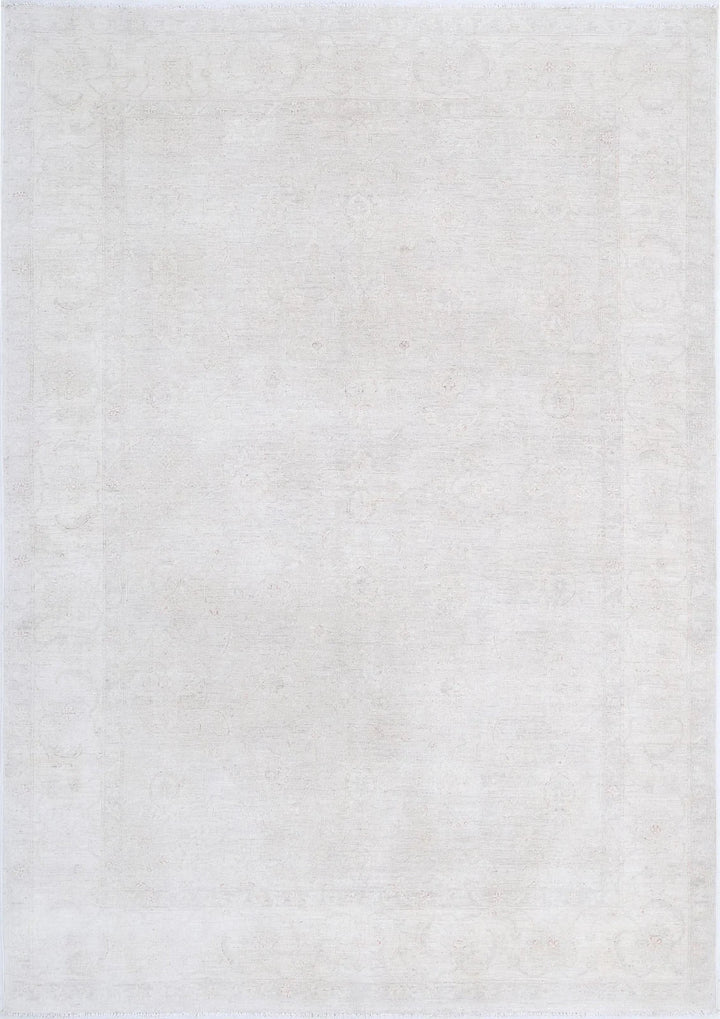Afghan Tabriz Rug 5' 11" x 8' 4" Hand-Knotted | No. AT81044