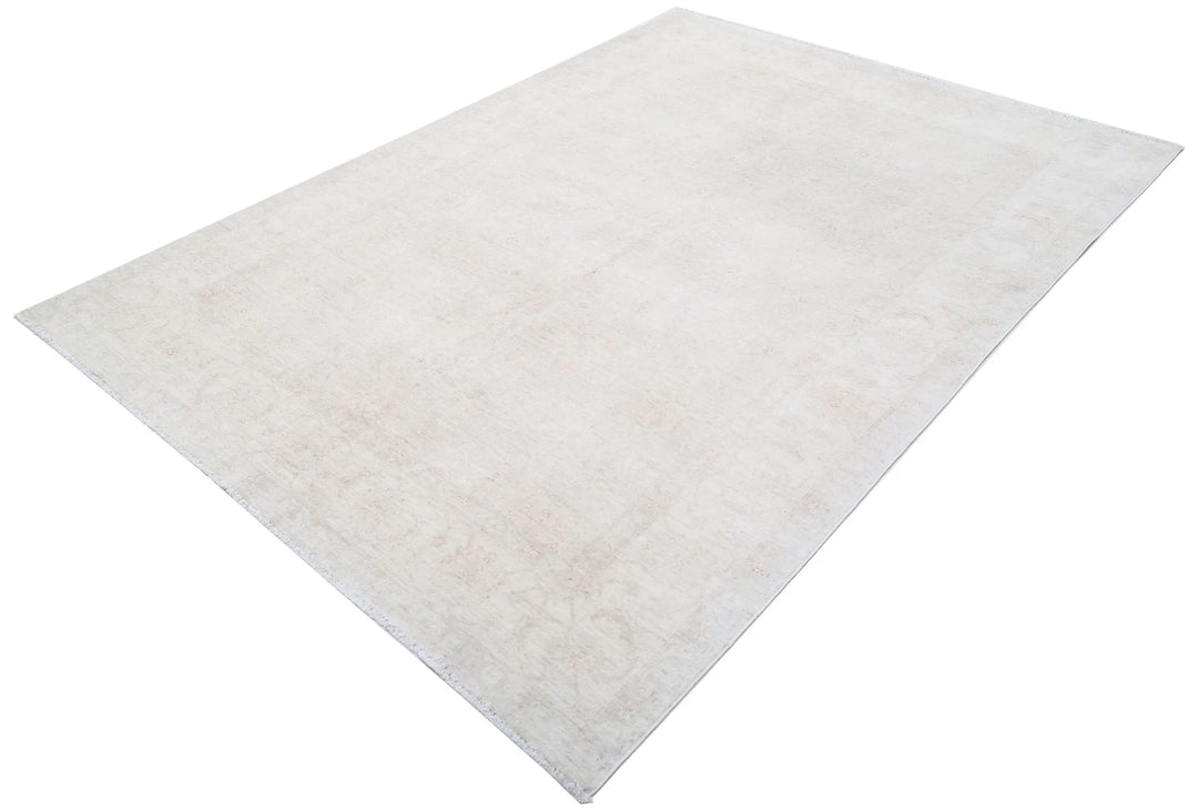 Afghan Tabriz Rug 5' 11" x 8' 4" Hand-Knotted | No. AT81044