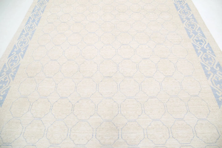 Afghan Khotan Rug 8' 5" x 11' 5" Hand-Knotted | No. AT81142