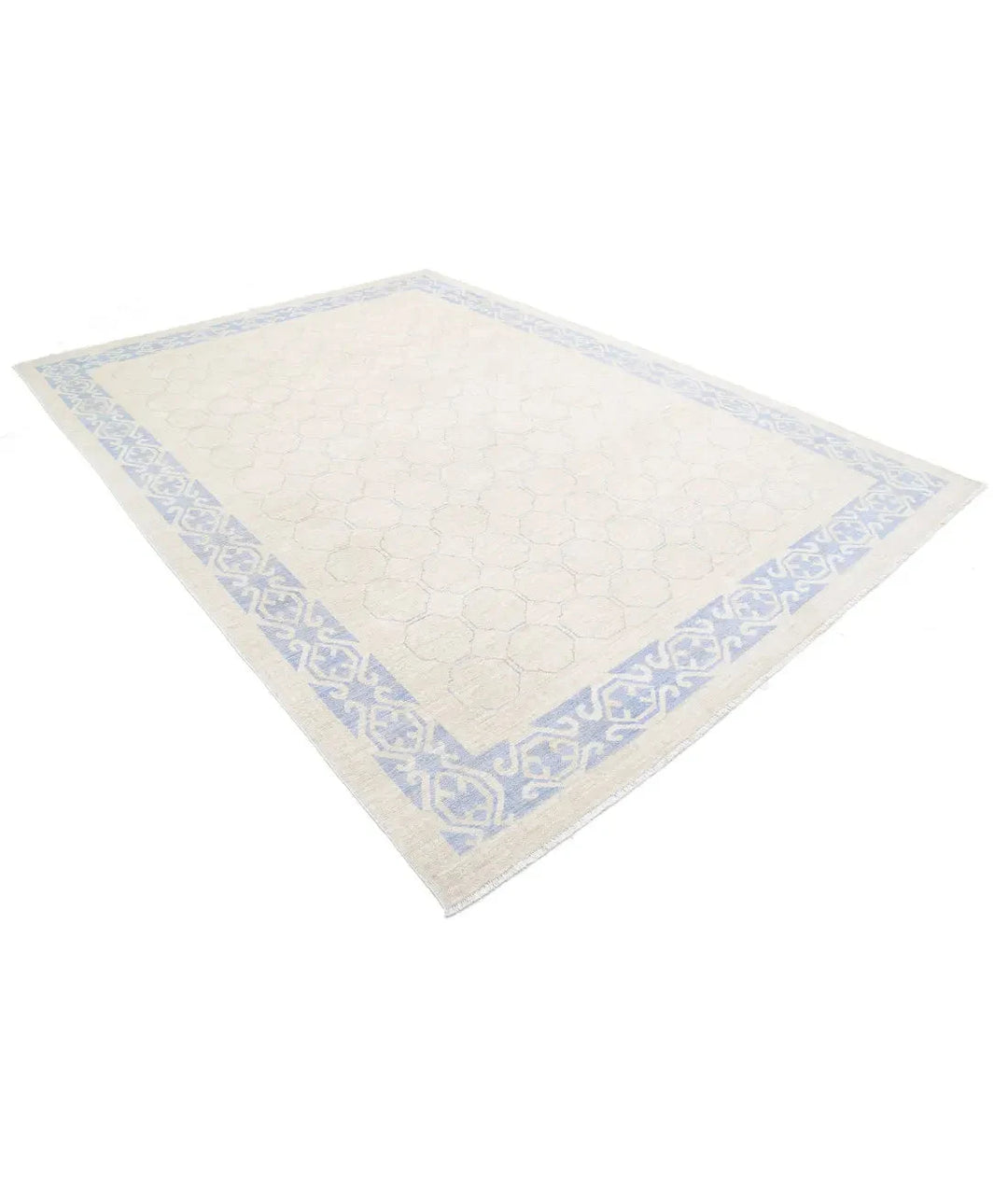 Afghan Khotan Rug 8' 5" x 11' 5" Hand-Knotted | No. AT81142