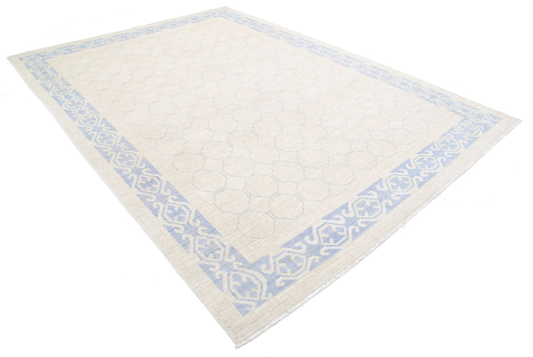 Afghan Khotan Rug 8' 5" x 11' 5" Hand-Knotted | No. AT81142
