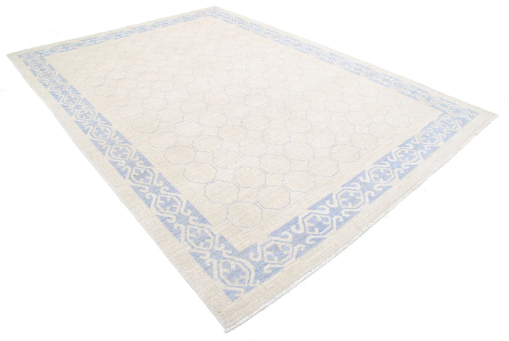 Afghan Khotan Rug 8' 5" x 11' 5" Hand-Knotted | No. AT81142