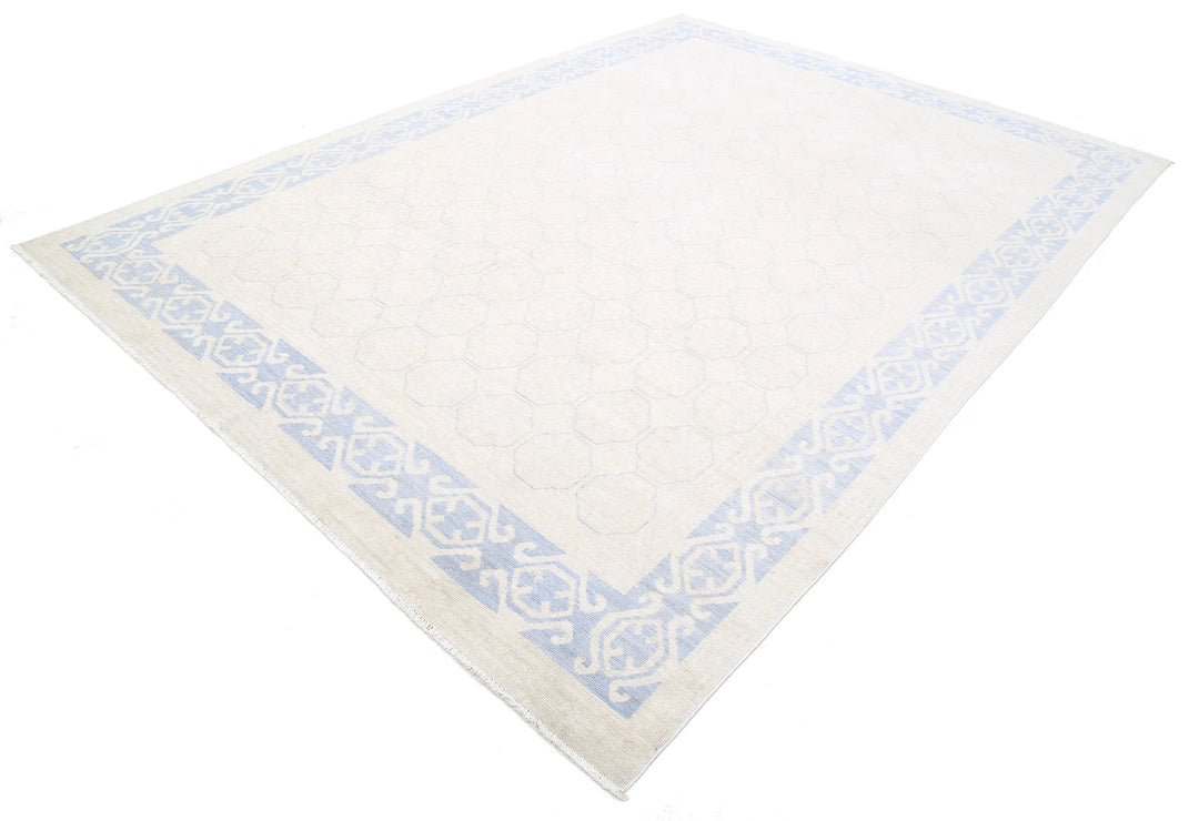 Afghan Khotan Rug 8' 5" x 11' 5" Hand-Knotted | No. AT81142