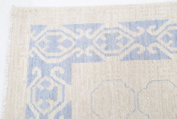 Afghan Khotan Rug 8' 5" x 11' 5" Hand-Knotted | No. AT81142