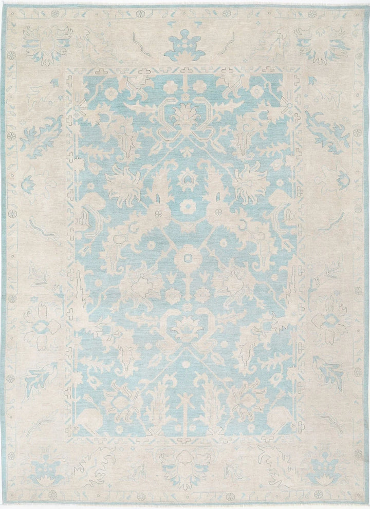 Afghan Oushak Rug 9' 11" x 13' 5" Hand-Knotted | No. AT81230
