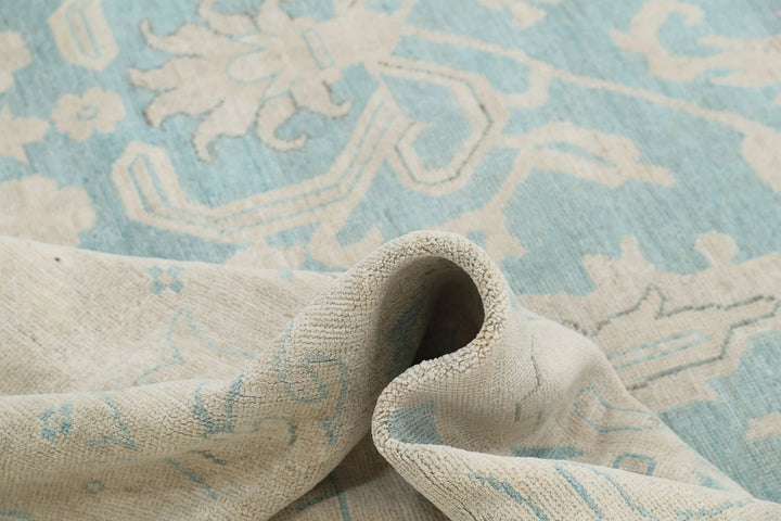 Afghan Oushak Rug 9' 11" x 13' 5" Hand-Knotted | No. AT81230