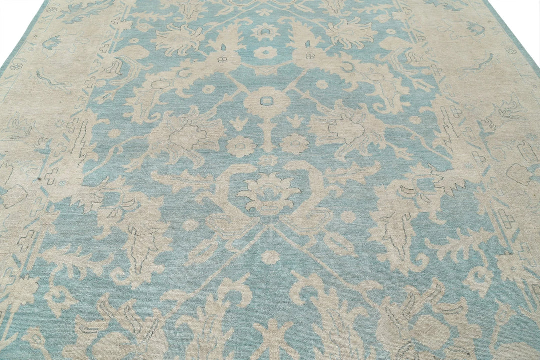 Afghan Oushak Rug 9' 11" x 13' 5" Hand-Knotted | No. AT81230