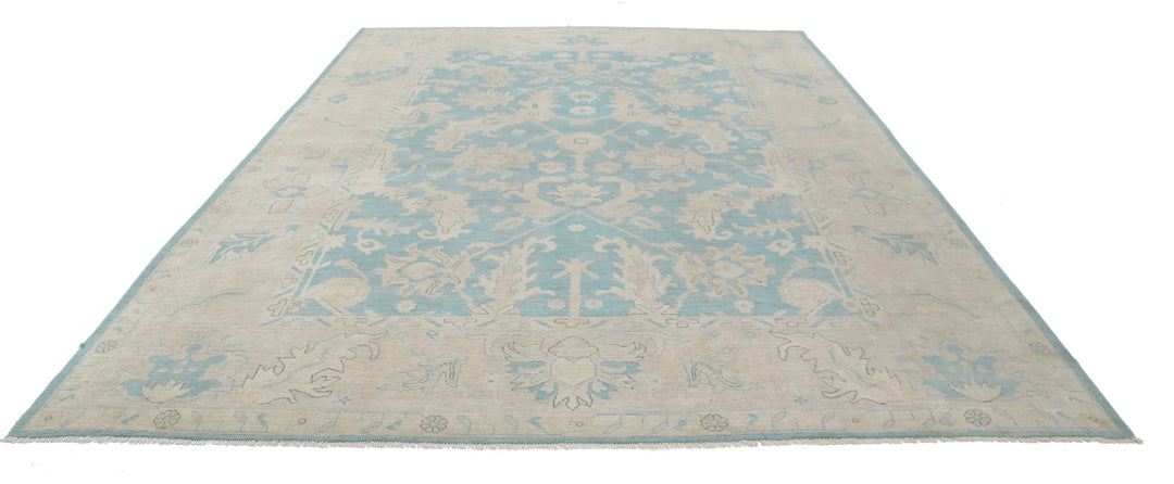 Afghan Oushak Rug 9' 11" x 13' 5" Hand-Knotted | No. AT81230