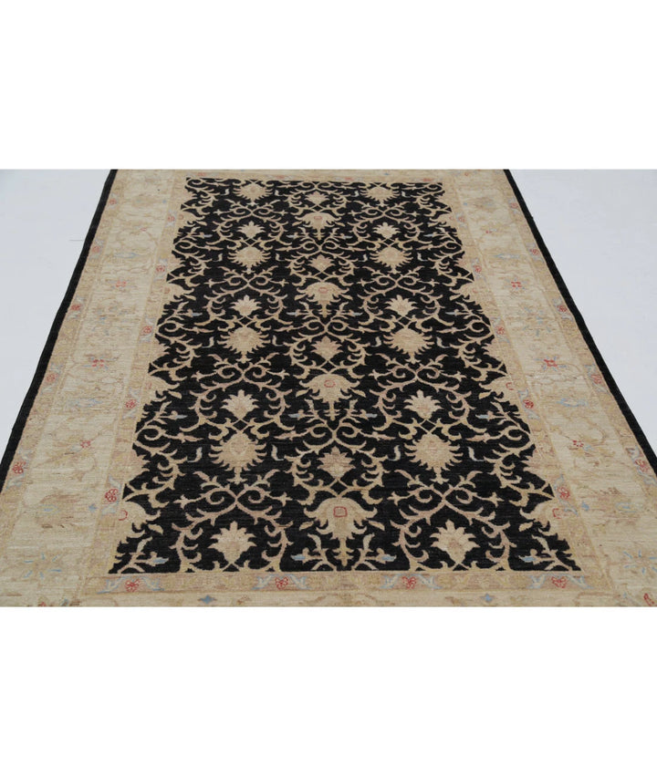 Afghan Ziegler Rug 5'6" x 8'0" Hand-Knotted | No. AT81232