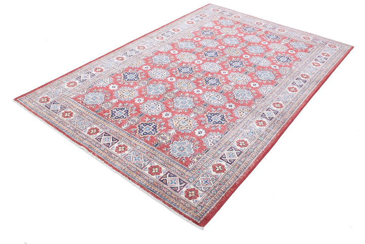 Afghan Royal Kazak Rug 5' 4" x 8' 2" Hand-Knotted | No. AT81279