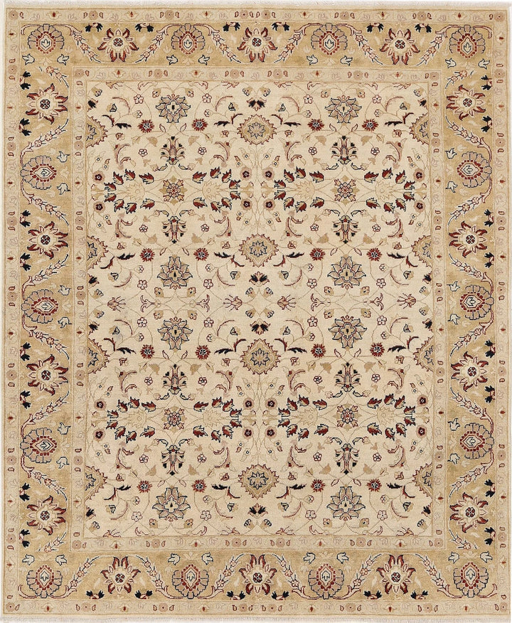Indian Ziegler Rug 7' 11" x 9' 7" Hand-Knotted | No. AT81314