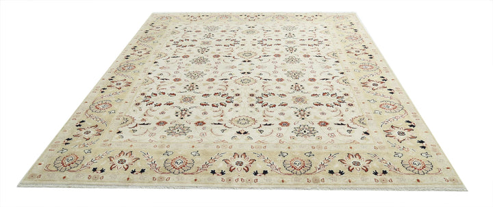 Indian Ziegler Rug 7' 11" x 9' 7" Hand-Knotted | No. AT81314