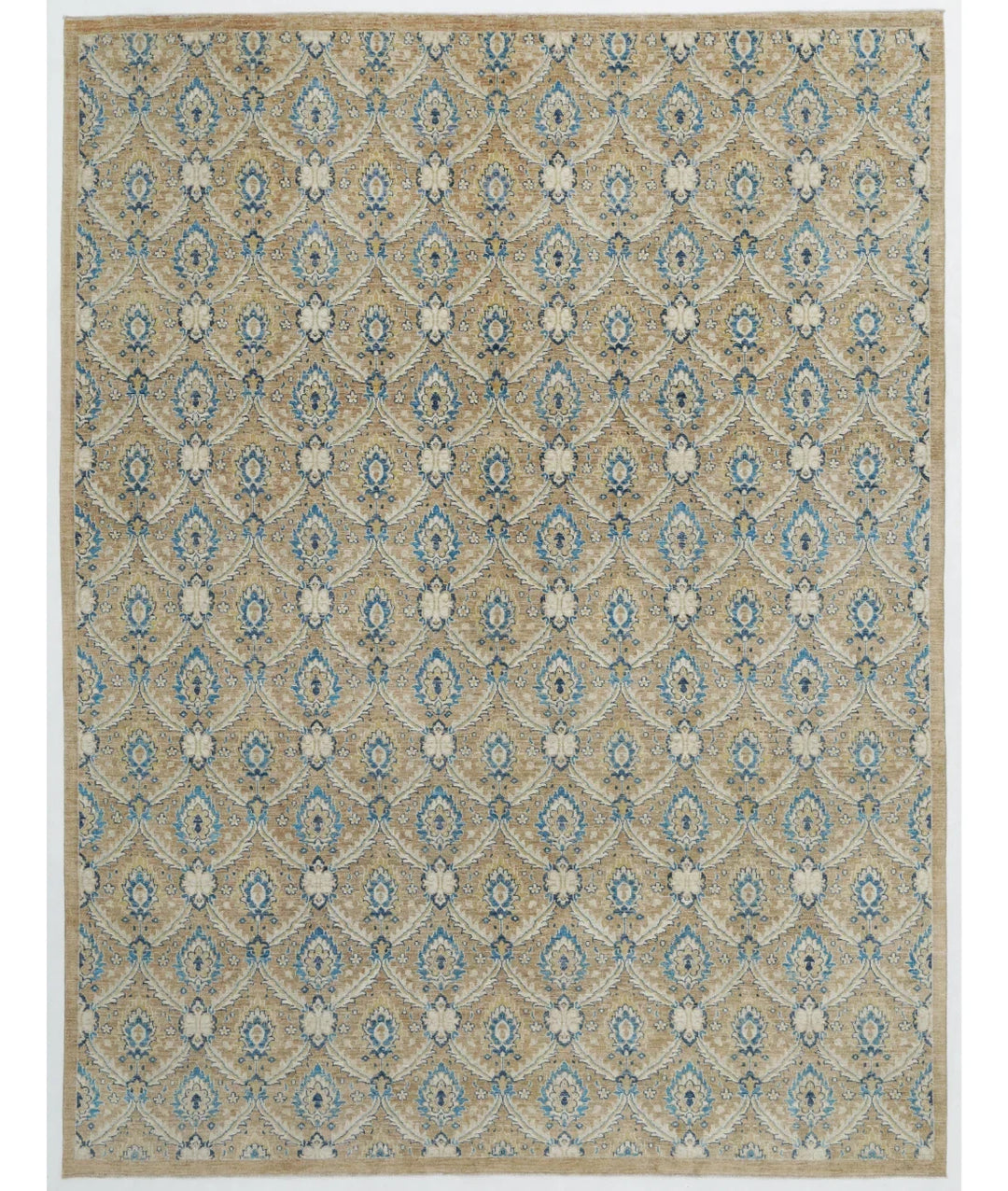 Afghan Ziegler Rug 8' 10" x 11' 9" Hand-Knotted | No. AT813451
